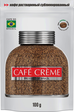 CAFE CREME. Растворимый сублимированный 100 гр. мягкая упаковка