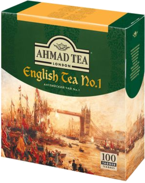 AHMAD TEA. English tea №1 карт.пачка, 100 пак.