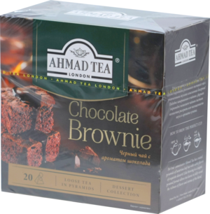 AHMAD TEA. Desserts Collection. Chocolate Brownie карт.пачка, 20 пирамидки