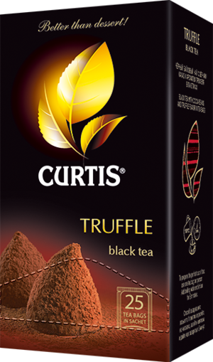 CURTIS. Truffle Black Tea 50 гр. карт.пачка, 25 пак.