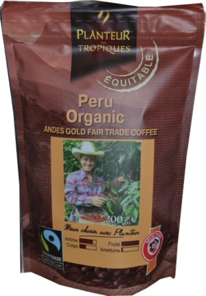 Planteur des Tropiques. Peru Organic 200 гр. мягкая упаковка