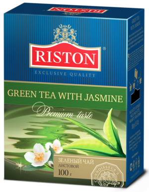RISTON. Green Tea With Jasmine 100 гр. карт.пачка
