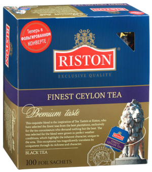 RISTON. Finest Ceylon Tea карт.пачка, 100 пак.