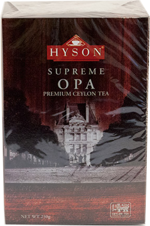 HYSON. Суприм Крупный лист OPA 250 гр. карт.пачка
