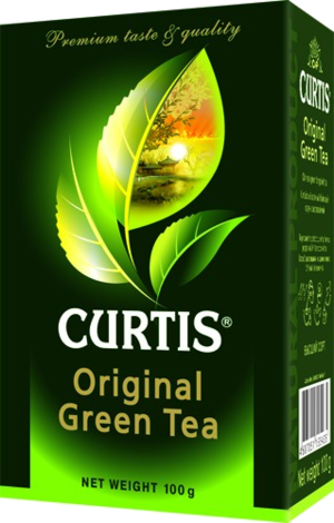 CURTIS. Original Green Tea 100 гр. карт.пачка