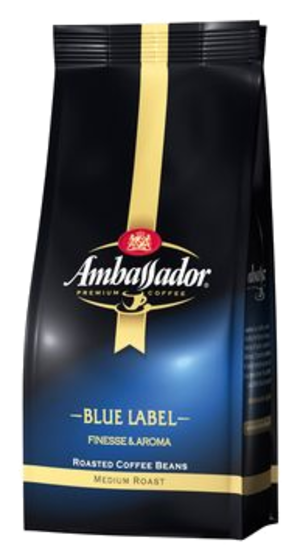 Ambassador. BLUE LABEL зерн. 1 кг. мягкая упаковка
