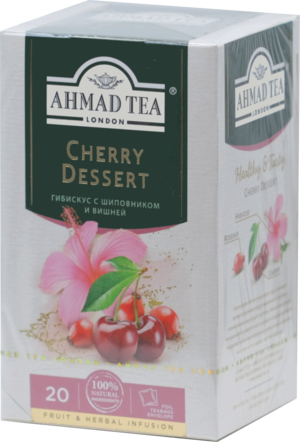 AHMAD TEA. Herbal Infusion. Cherry dessert карт.пачка, 20 пак.