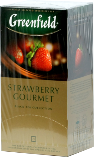 Greenfield. Strawberry Gourmet карт.пачка, 25 пак.