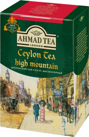AHMAD TEA. Средний лист (высокогорный) 90 гр. карт.пачка