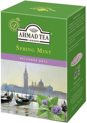 AHMAD TEA. SPRING MINT 165 гр. карт.пачка