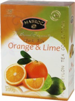 Маброк. Orange&Lime/ Фрут Ти - Апельсин и лимон 100 гр. карт.пачка