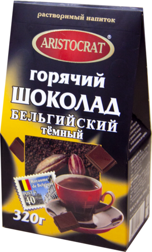 ARISTOCRAT. Горячий шоколад Arisocrat Бельгийский 320 гр. мягкая упаковка