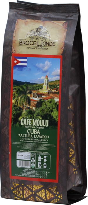 CAFE DE BROCELIANDE. Cuba (молотый) 250 гр. мягкая упаковка