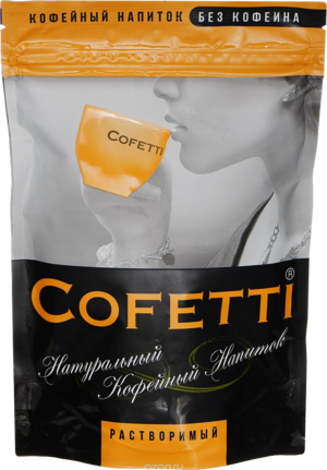 CAFE CREME. Cofetti напиток кофейный растворимый 100 гр. мягкая упаковка