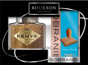 BOURBON. Подарочный набор SELECT-A-VANTAGE KENYA+ шоколад Sobranie молочный 190 гр. карт.упаковка
