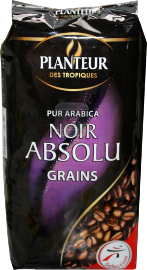Planteur des Tropiques. Noir Absolu Grains зерновой 250 гр. мягкая упаковка