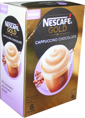 Nescafe. Gold Cappuccino  Chocolate 176 гр. карт.пачка, 8 пак.