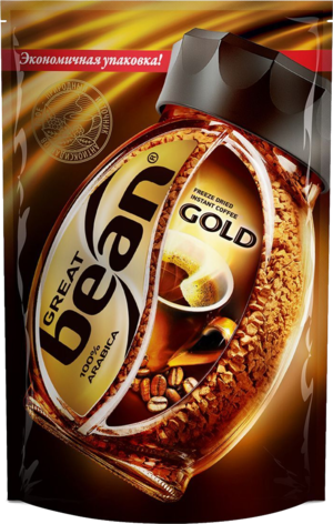 Great BEAN. Great BEAN Gold 75 гр. мягкая упаковка