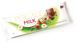 Pergale. Milk with whole Hazelnuts 250 гр. мягкая упаковка