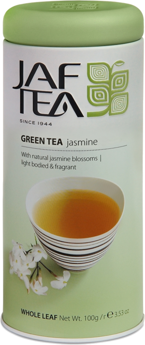JAF TEA. Зеленый. Жасмин 100 гр. жест.банка