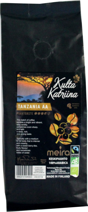 Kulta Katriina. Tanzania AA 250 гр. мягкая упаковка