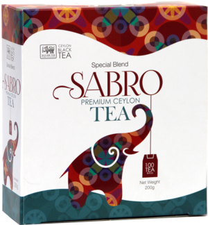 SABRO. Premium Ceylon Tea 200 гр. карт.пачка, 100 пак.