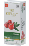 CHELCEY. Cranberry green tea 50 гр. карт.пачка, 25 пак.