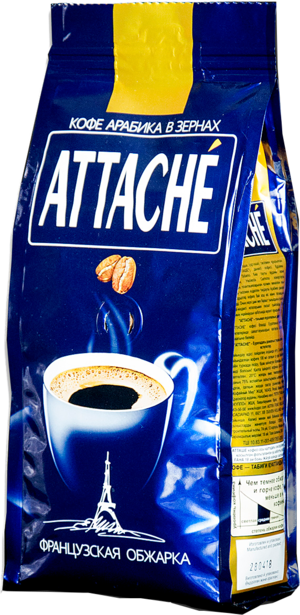 ATTACHE. Французская обжарка (зерновой) 250 гр. мягкая упаковка