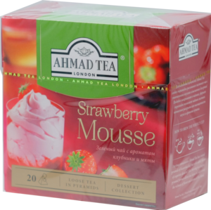 AHMAD. Strawberry Mousse/Клубничный мусс карт.пачка, 20 пирамидки