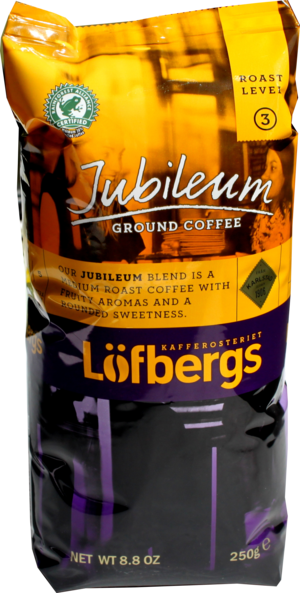 Lofbergs Lila. Jubilee Blend молотый 250 гр. мягкая упаковка