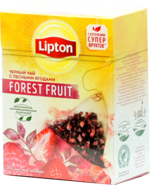 Lipton. Forest Fruit пирамидки карт.пачка, 20 пирамидки