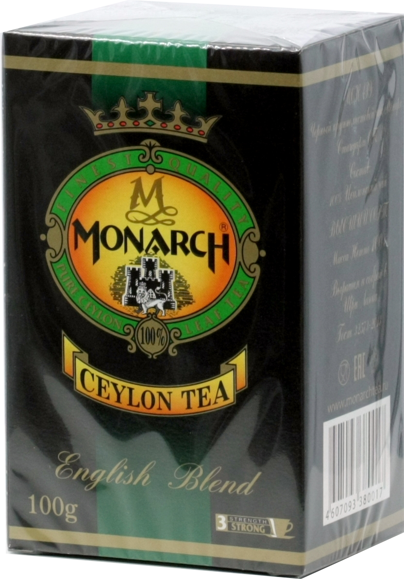 Монарх. Ceylon tea 100 гр. карт.пачка