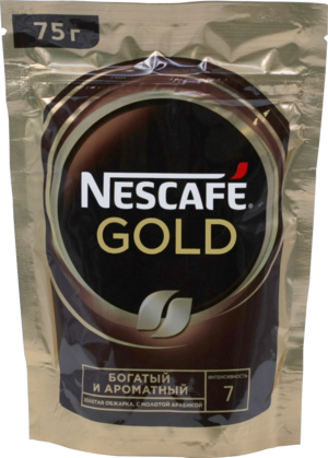 Nescafe. Gold 75 гр. мягкая упаковка