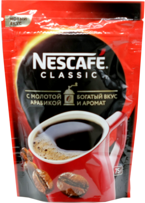 Nescafe. Classic с молотым 75 гр. мягкая упаковка