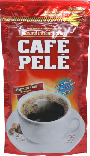 Cafe Pele. Растворимый 100 гр. мягкая упаковка