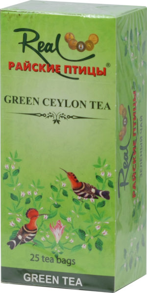 Real «Райские птицы». Зеленый чай 50 гр. карт.пачка, 25 пак.