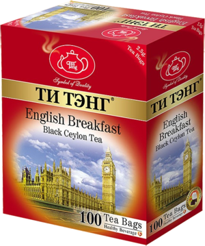 ТИ ТЭНГ. Английский завтрак (черный) карт.пачка, 100 пак.