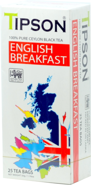 TIPSON. Английский завтрак карт.пачка, 25 пак.