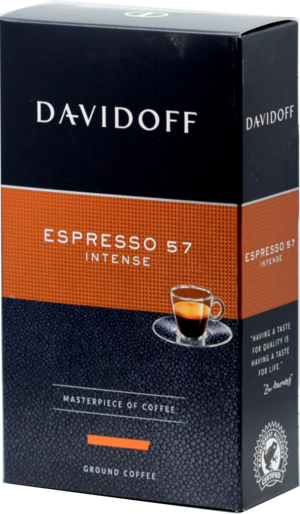Davidoff. Espresso 57 (молотый) 250 гр. карт.пачка