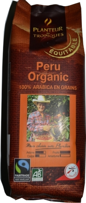 Planteur des Tropiques. Peru Organic зерновой 250 гр. мягкая упаковка