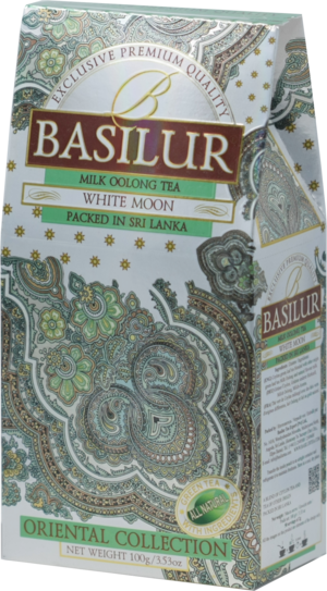 BASILUR. Белая луна зеленый 100 гр. карт.пачка