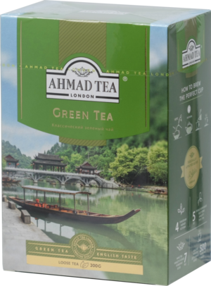 AHMAD TEA. Green tea 200 гр. карт.пачка