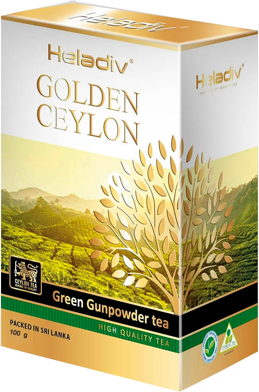 Heladiv. Golden Ceylon Green Gunpowder 100 гр. карт.пачка