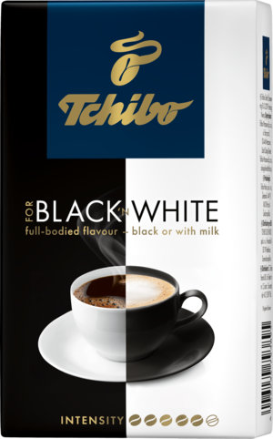 Tchibo. Tchibo Black&White молотый 250 гр. мягкая упаковка