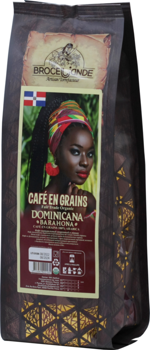 CAFE DE BROCELIANDE. Dominicana (зерновой) 250 гр. мягкая упаковка