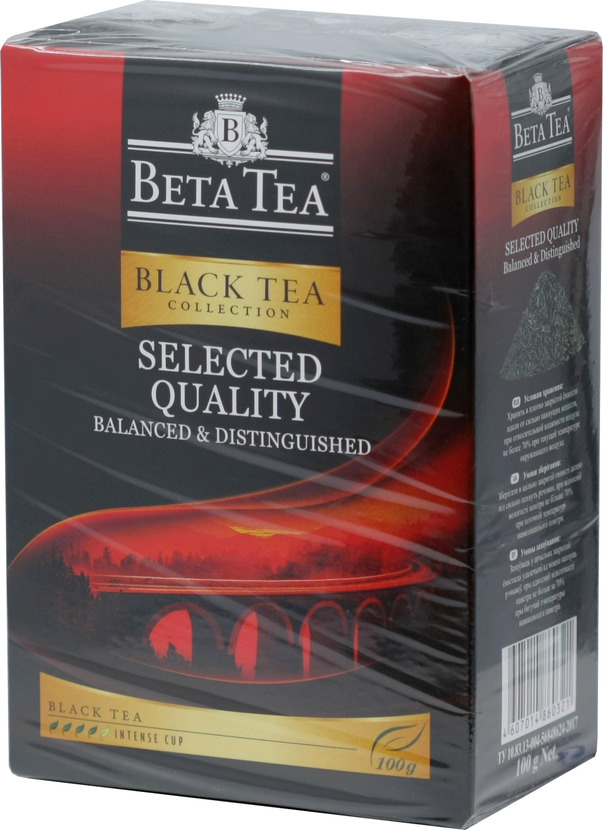 BETA TEA. Selected quality черный 100 гр. карт.пачка