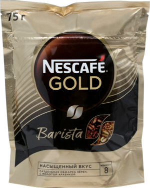 Nescafe. Gold Barista 75 гр. мягкая упаковка