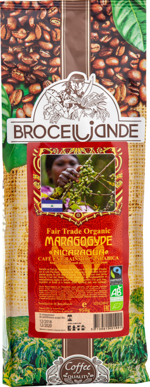CAFE DE BROCELIANDE. Maragogype Nicaragua 1 кг. мягкая упаковка