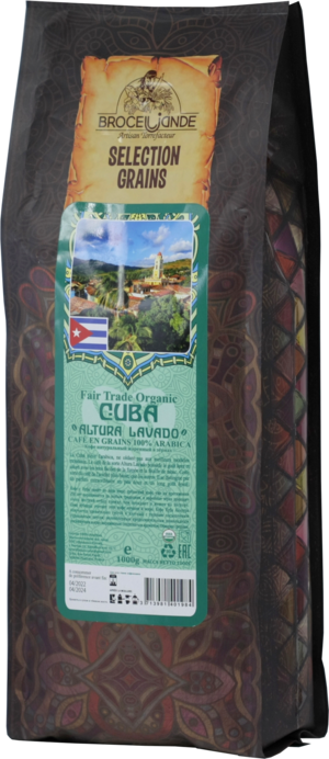 CAFE DE BROCELIANDE. Cuba (зерновой) 1 кг. мягкая упаковка
