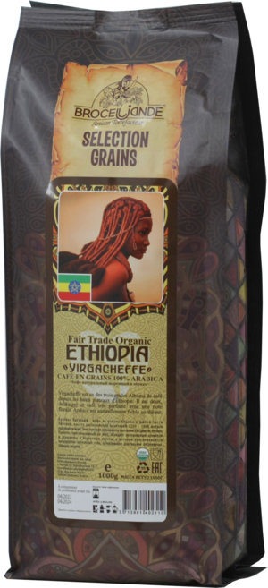CAFE DE BROCELIANDE. Ethiopia (зерновой) 1 кг. мягкая упаковка